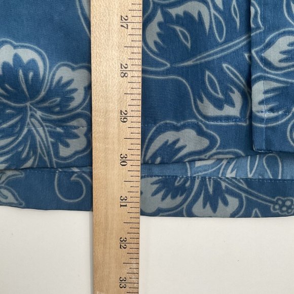 Vintage Hawaiian Shirt Mens XL Blue Floral Tropical Party Club Travel Beach - Picture 7 of 9